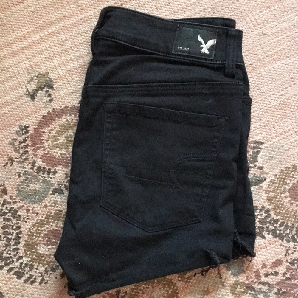 Hi-rise Shortie Black AE Super Stretch Shorts